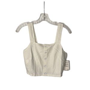 NWT BP XS linen Crop top